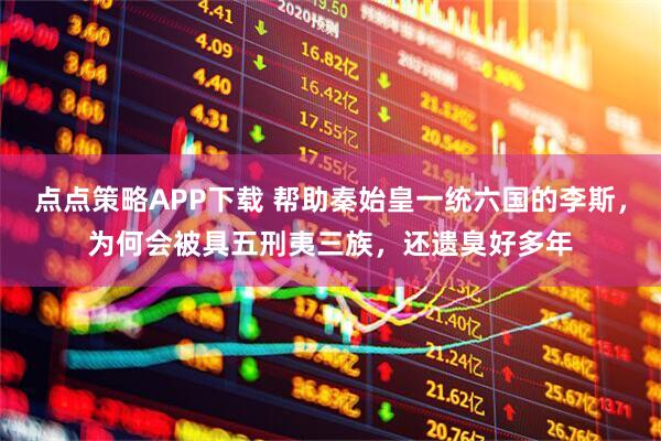 点点策略APP下载 帮助秦始皇一统六国的李斯，为何会被具五刑夷三族，还遗臭好多年